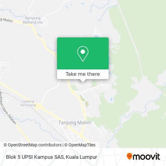 Blok 5 UPSI Kampus SAS map