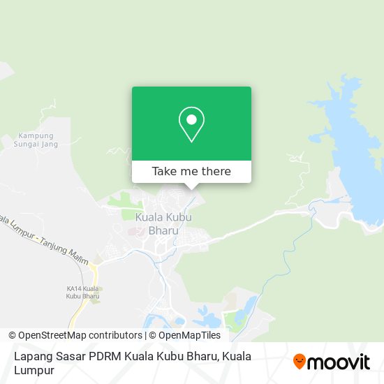 Peta Lapang Sasar PDRM Kuala Kubu Bharu
