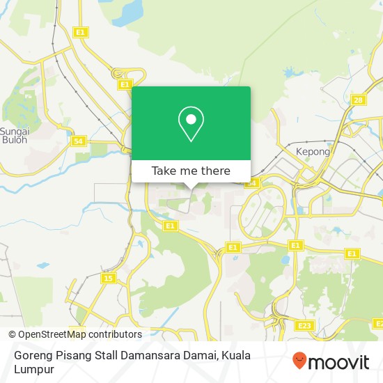 Goreng Pisang Stall Damansara Damai map