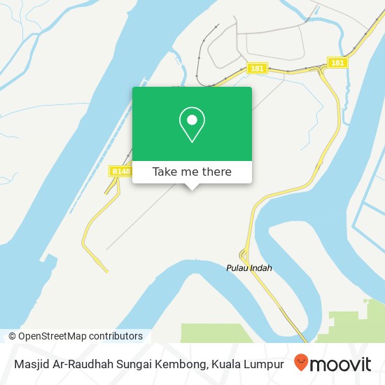 Peta Masjid Ar-Raudhah Sungai Kembong