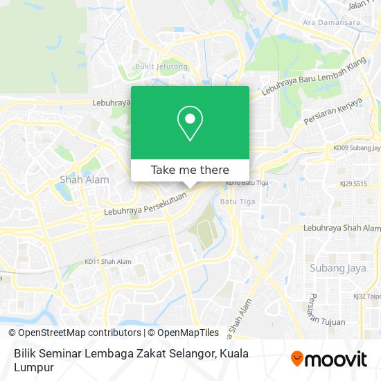 Bilik Seminar Lembaga Zakat Selangor map