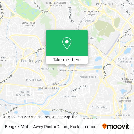 Bengkel Motor Awey Pantai Dalam map