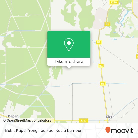 Bukit Kapar Yong Tau Foo map