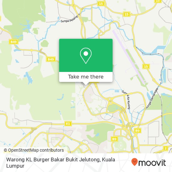 Warong KL Burger Bakar Bukit Jelutong map