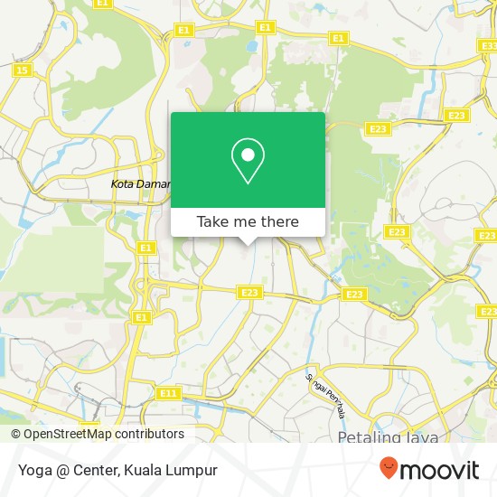 Yoga @ Center map