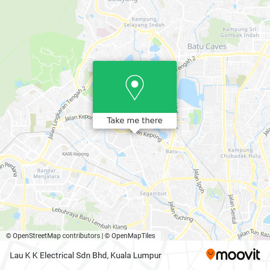 Lau K K Electrical Sdn Bhd map