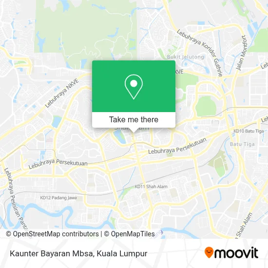 How To Get To Kaunter Bayaran Mbsa In Shah Alam By Bus Mrt Lrt Or Train