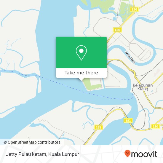 Jetty Pulau ketam map