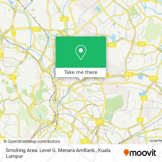 Smoking Area. Level G. Menara AmBank. map