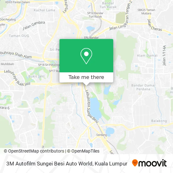 3M Autofilm Sungei Besi Auto World map