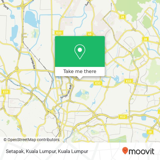 Setapak, Kuala Lumpur map