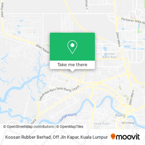 Peta Kossan Rubber Berhad, Off Jln Kapar