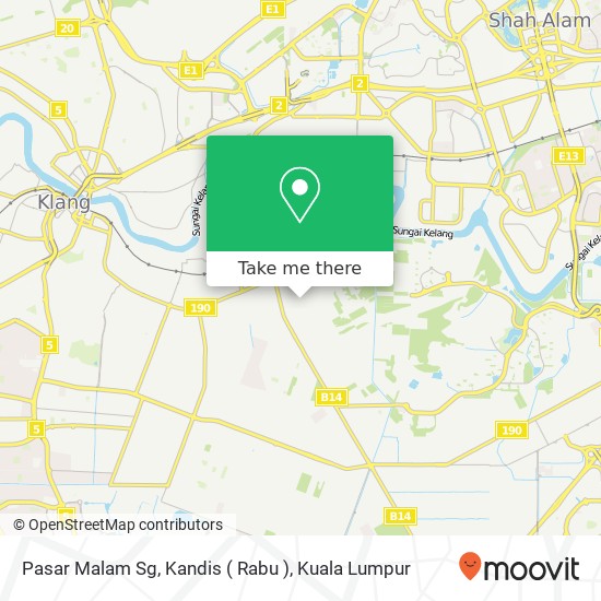 Pasar Malam Sg, Kandis ( Rabu ) map