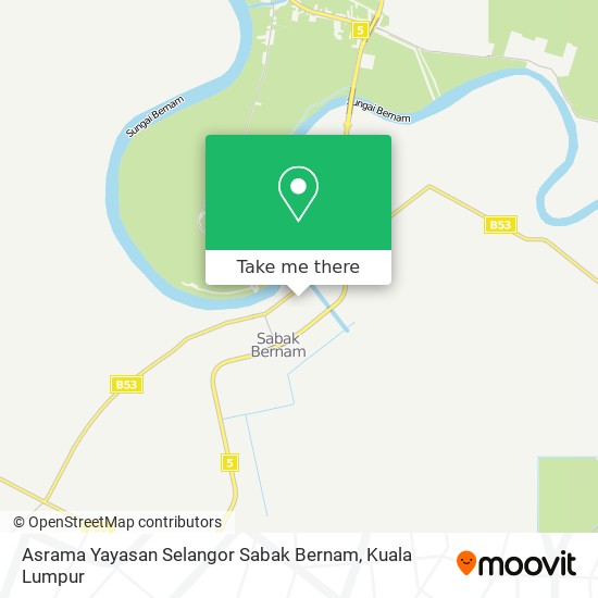 Peta Asrama Yayasan Selangor Sabak Bernam