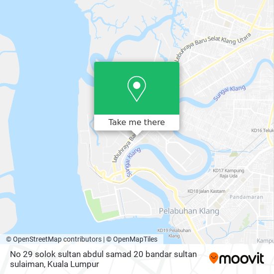 No 29 solok sultan abdul samad 20 bandar sultan sulaiman map