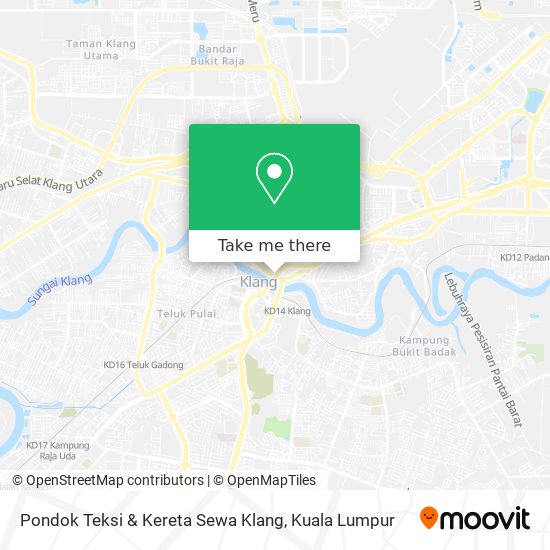 Peta Pondok Teksi & Kereta Sewa Klang