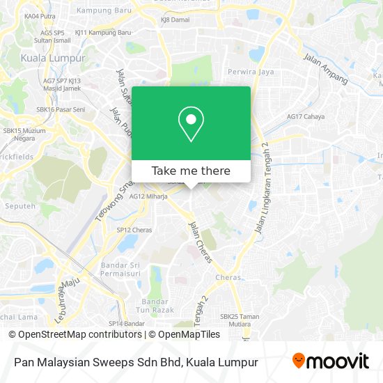 Pan Malaysian Sweeps Sdn Bhd map