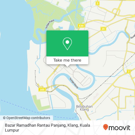 Bazar Ramadhan Rantau Panjang, Klang map