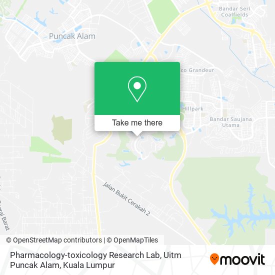 Pharmacology-toxicology Research Lab, Uitm Puncak Alam map