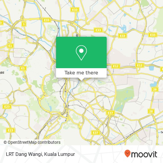LRT Dang Wangi map