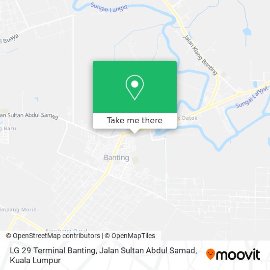 LG 29 Terminal Banting, Jalan Sultan Abdul Samad map