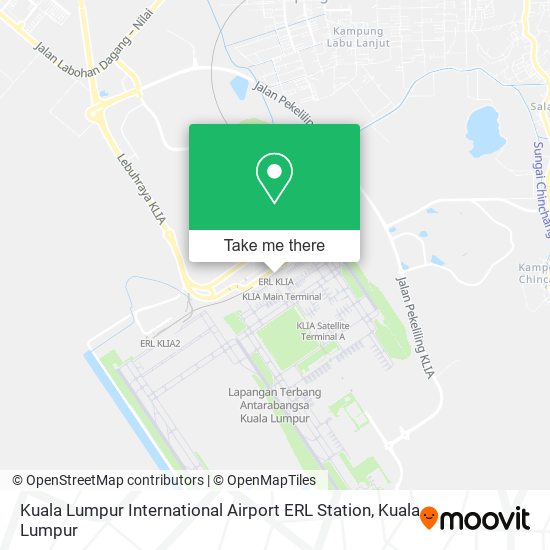Peta Kuala Lumpur International Airport ERL Station