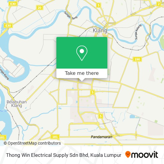 Thong Win Electrical Supply Sdn Bhd map