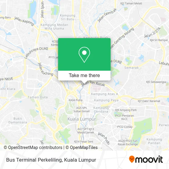 Bus Terminal Perkeliling map