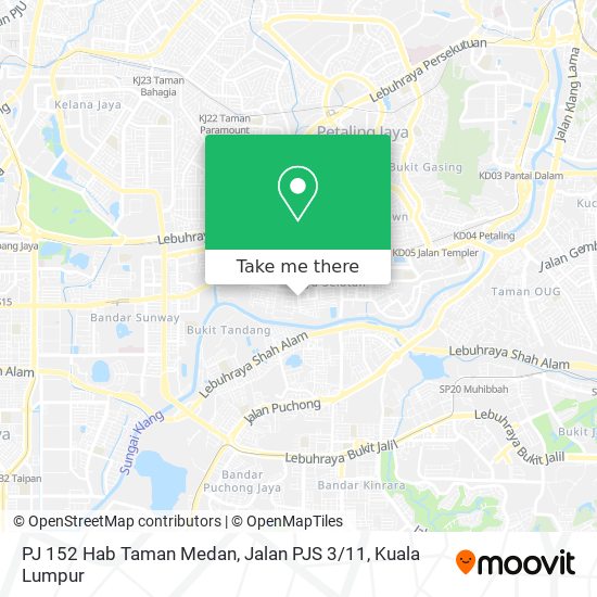 PJ 152 Hab Taman Medan, Jalan PJS 3 / 11 map