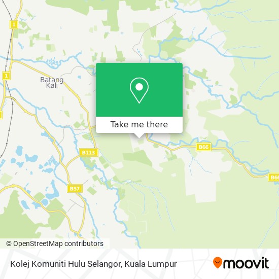Kolej Komuniti Hulu Selangor map