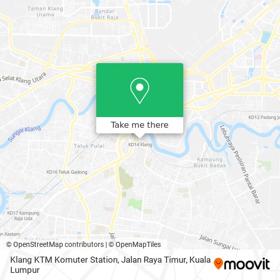 Klang KTM Komuter Station, Jalan Raya Timur map