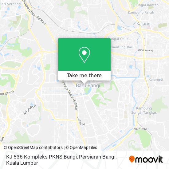 KJ 536 Kompleks PKNS Bangi, Persiaran Bangi map