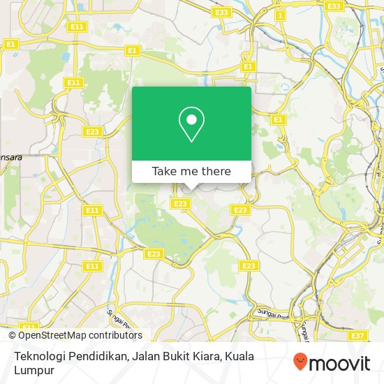 Teknologi Pendidikan, Jalan Bukit Kiara map