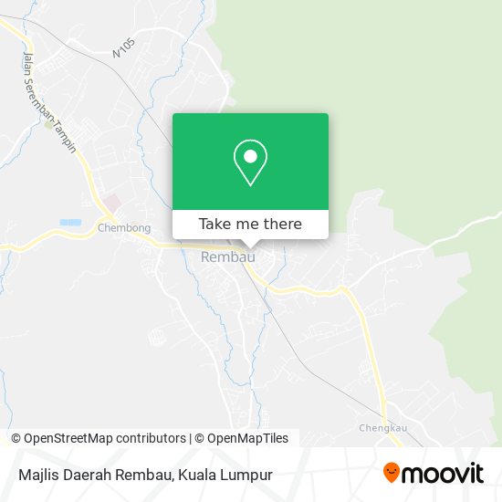 Majlis Daerah Rembau map