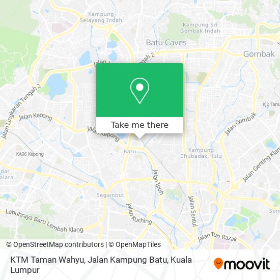 KTM Taman Wahyu, Jalan Kampung Batu map