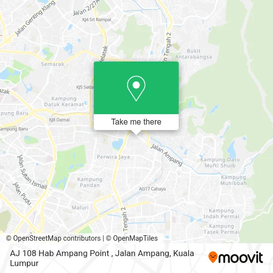 Peta AJ 108 Hab Ampang Point , Jalan Ampang