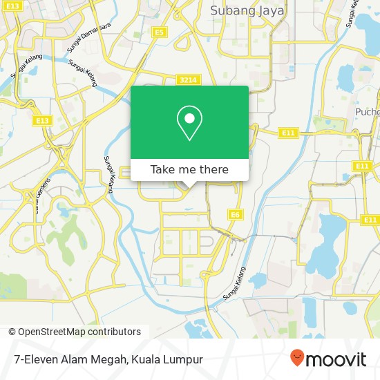 7-Eleven Alam Megah map