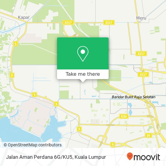 Jalan Aman Perdana 6G/KU5 map