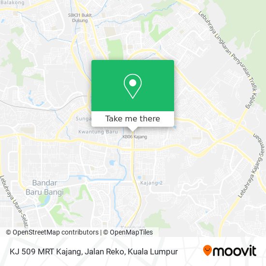 KJ 509 MRT Kajang, Jalan Reko map