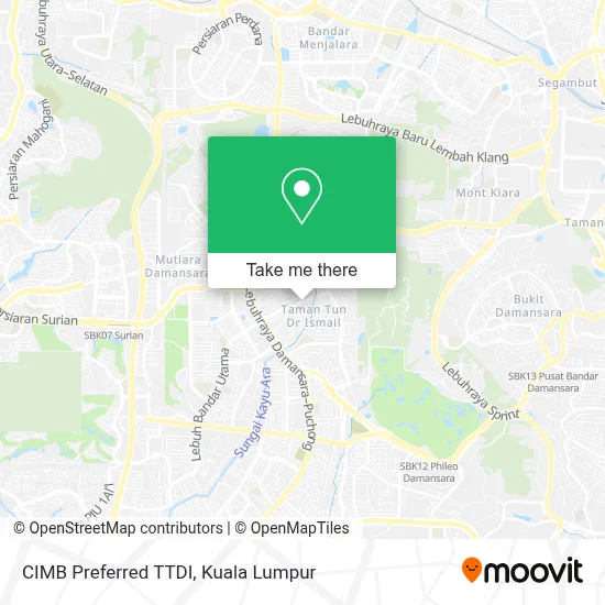 CIMB Preferred TTDI map