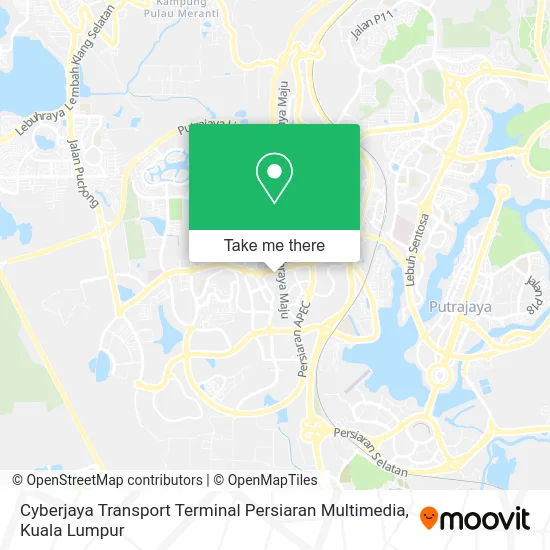Cyberjaya Transport Terminal Persiaran Multimedia map