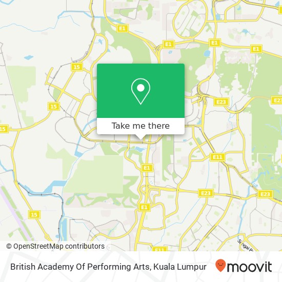 British Academy Of Performing Arts map