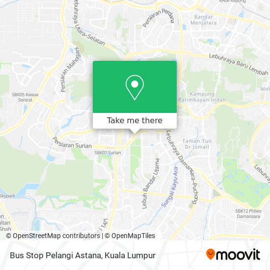 Bus Stop Pelangi Astana map