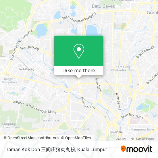 Taman Kok Doh 三间庄猪肉丸粉 map