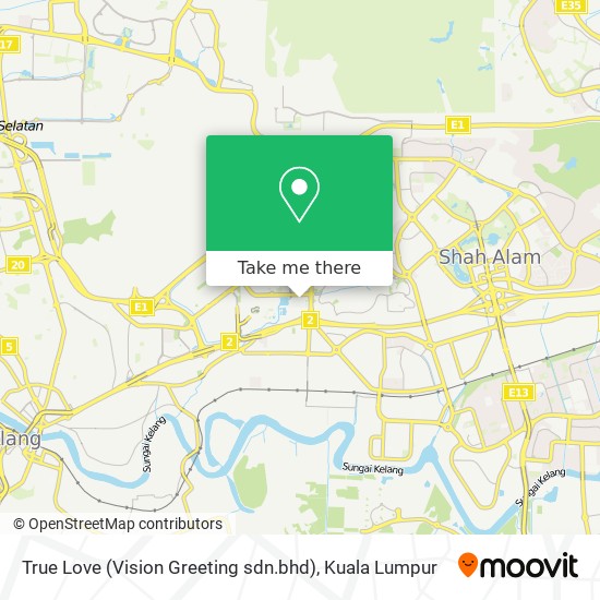 True Love (Vision Greeting sdn.bhd) map