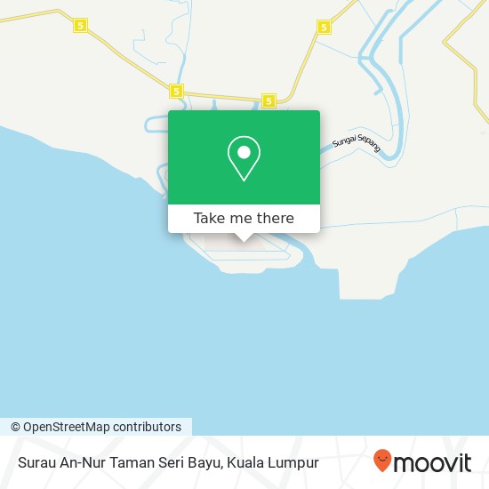 Peta Surau An-Nur Taman Seri Bayu