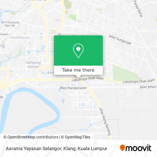 Asrama Yayasan Selangor, Klang map