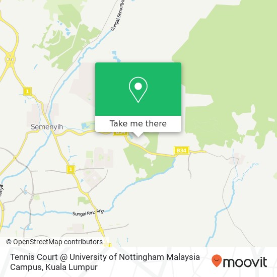 Tennis Court @ University of Nottingham Malaysia Campus map