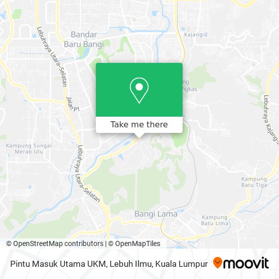 Pintu Masuk Utama UKM, Lebuh Ilmu map