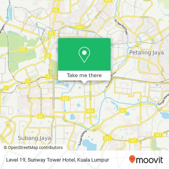 Level 19, Sunway Tower Hotel map